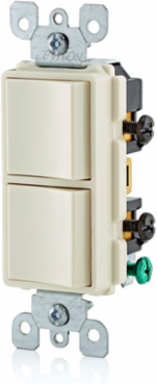 15 Amp Decora Combination Switch, Single-Pole/3-Way, Light Almond