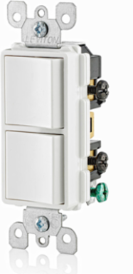 Decora 15 Amp Single-Pole/3-Way Combination Switch, 120/277 Volt, White