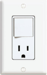 Decora 15 Amp 3-Way Switch and 5-15R Outlet Combination Device, 120 Volt, White