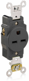 15 Amp Industrial Grade Self-Grounding Receptacle, NEMA 6-15R, 250 Volt