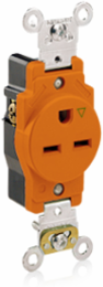 15 Amp Isolated Ground Single Receptacle Outlet, NEMA 6-15R, 250 Volt, Heavy-Duty