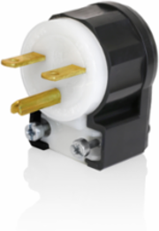 15 Amp Straight Blade Plug, 250 Volt, NEMA 6-15P, Rugged Nylon Construction