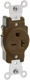Commercial Grade Self-Grounding Single Receptacle 20 Amp 250 Volt NEMA 6-20R