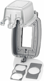 Extra Duty Weather-Resistant While-In-Use Cover, 1-Gang Vertical, Clear Polycarbonate