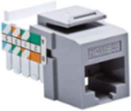 HOME 5E™ Snap-In Jack, T568A/B Wiring, Gray for Cat 5e UTP