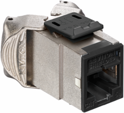 ATLAS-X1 Cat 5e Shielded QUICKPORT Jack, Black - Tool-Free Termination