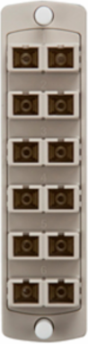 SDX Fiber Adapter Plate, 62.5/125um Multimode OM1, Duplex SC, 12 Fibers