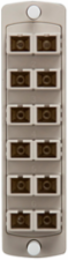 SDX Fiber Adapter Plate, 62.5/125um Multimode OM1, Duplex SC, 12 Fibers