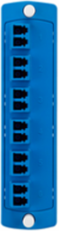 SDX Fiber Adapter Plate, Single-mode OS1/2, Duplex LC, 12 Fibers, Zirconia Sleeve