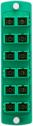 SDX Fiber Adapter Plate, Single-mode/APC, Duplex SC, 12 Fibers, Zirconia Ceramic Sleeve