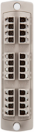 SDX Fiber Adapter Plate, 62.5/125um Multimode OM1, Quad LC, 24 Fibers
