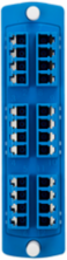 SDX Precision Molded Fiber Adapter Plate, Quad LC, 24 Fibers, Zirconia Ceramic Sleeve