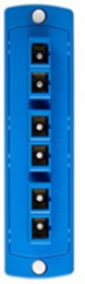 SDX Fiber Adapter Plate, 6 Fibers, Single-mode OS2, SC Duplex, Zirconia Ceramic Sleeve