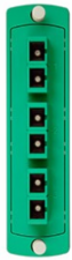 SDX Fiber Adapter Plate, Single-mode OS2, Duplex SC, 6 Fibers, Zirconia Sleeve