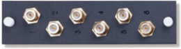 F-Connector Mounting Plate 6-Port Loaded, RoHS Compliant