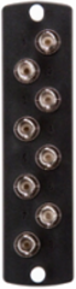 SDX Fiber Adapter Plate, 8 Fibers, Zirconia Ceramic Sleeve, Simplex ST