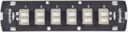 SDX Shuttered LC Fiber Adapter Plate, OM1, Duplex LC (Beige), 12 Fibers, Zirconia Ceramic Sleeve