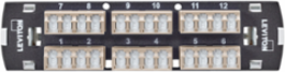 SDX Shuttered LC Fiber Adapter Plate, OM1, Quad LC (Beige), 24 Fibers, Zirconia Ceramic Sleeve