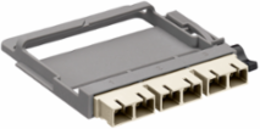 HDX Fiber Adapter Plate, Duplex SC, 6 Fibers, Phosphor Bronze Sleeve