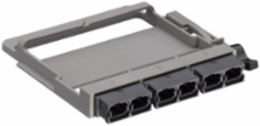 HDX Fiber Adapter Plate, Duplex MTP Adapters, Key Up to Key Up, Black