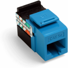 GIGAMAX Cat 5e QUICKPORT Jack, Blue, Narrow Design, Punchdown Termination
