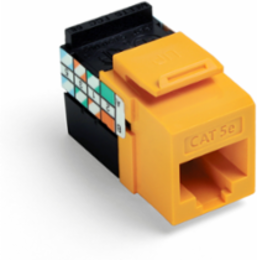 GIGAMAX Cat 5e QUICKPORT Jack, Yellow, Punchdown Termination, Unshielded