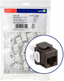 EXTREME Cat 5e QUICKPORT Jack 25-Pack, Brown, Punchdown Termination