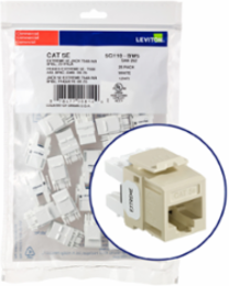 EXTREME Cat 5e QUICKPORT Jack 25-Pack, Ivory, Punchdown, Unshielded