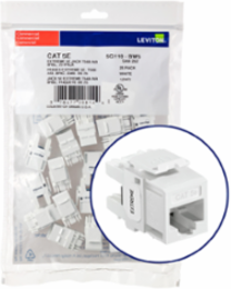 EXTREME Cat 5e QUICKPORT Jack 25-Pack, White, Punchdown, Unshielded