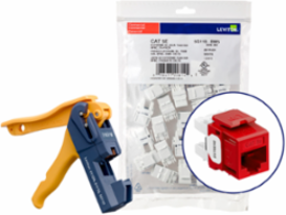 EXTREME Cat 5e QUICKPORT Jack, Crimson, 150-Pack, Punchdown Termination