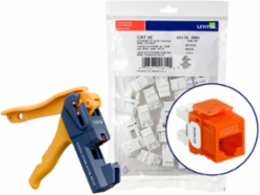Cat 5e EXTREME™ Punchdown Jack, 150-Pack, Orange with Retention Force Technology