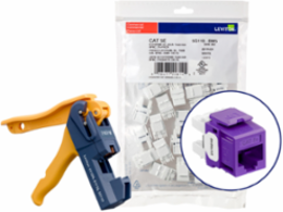 150 EXTREME™ Cat 5e QUICKPORT™ Jack, Purple, Punchdown, Bulk 150-Pack