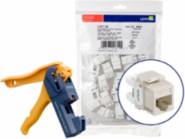 EXTREME Cat 5e QUICKPORT Jack, Light Almond, Punchdown, 150-Pack