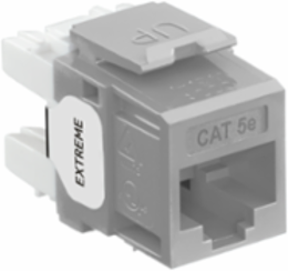 EXTREME Cat 5e QUICKPORT Jack, Gray, 180-Degree Configuration