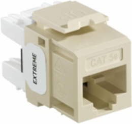 EXTREME Cat 5e QUICKPORT Jack, Ivory, Punchdown Termination, Unshielded