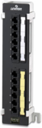 Cat 5e 12-Port Flat Patch Block 10 Inch x 2.3 Inch, Unshielded