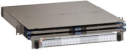 OPT-X™ HDX 1RU Fiber Enclosure, empty, with sliding trays; Accepts up to (8) HDX components