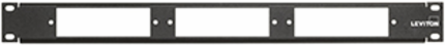 1RU Fiber Optic Panel, Black, 72 Ports, Cassette-Based