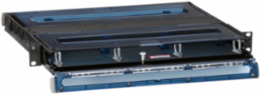 1RU Black Fiber Enclosure with Sliding Tray for 3 SDX Plates/Cassettes