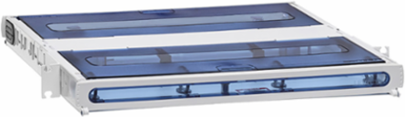 1RU Fiber Enclosure with Sliding Tray, Up to (3) SDX Adapter Plates/Cassettes