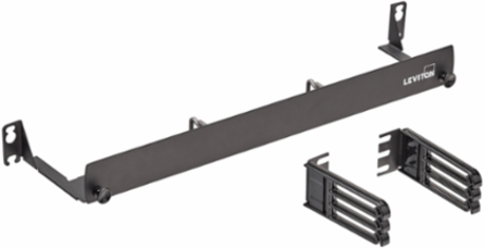 1RU Patch Cord Manager Tray - 16-Gauge Steel, Powder-Coated Black