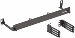 1RU Patch Cord Manager Tray - 16-Gauge Steel, Powder-Coated Black