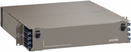 OPT-X™ HDX 2RU Fiber Enclosure, empty, with sliding trays; Accepts up to (16) HDX components