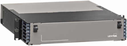 OPT-X UHDX 2RU Fiber Enclosure, Sliding Trays, Accepts Up to 24 HDX Components