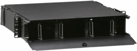 OPT-X 1000i SDX 2RU Rack-Mount Fiber Enclosure, Accepts 6 Adapter Plates/Cassettes, 15 Inch Depth