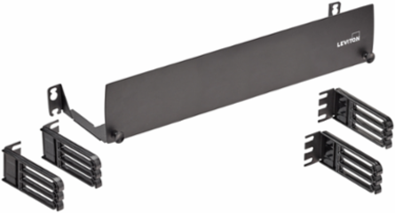 2RU Patch Cord Manager Tray, 16-Gauge Steel, Removable Front Panel