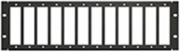 3RU 500i SDX Fiber Panel - Accepts 12 SDX Adapters, Black, Cassette-Based, 72 Ports