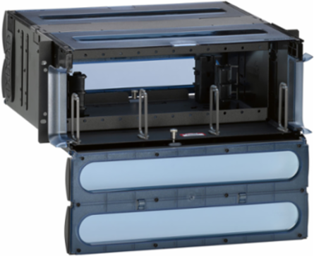4RU Fiber Enclosure, Black, Accepts (12) SDX Adapter Plates/Cassettes
