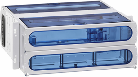 4RU Fiber Enclosure, White, with Sliding Tray, Accepts Up to 12 SDX Adapter Plates