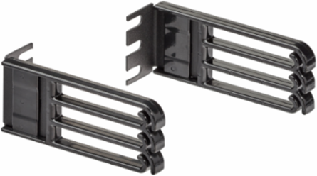 0RU Patch Cord Manager, 16-Gauge Steel, Organizes Patch Cords (Bag of 2)